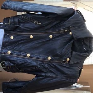Women’s Large Black Leather Jacket